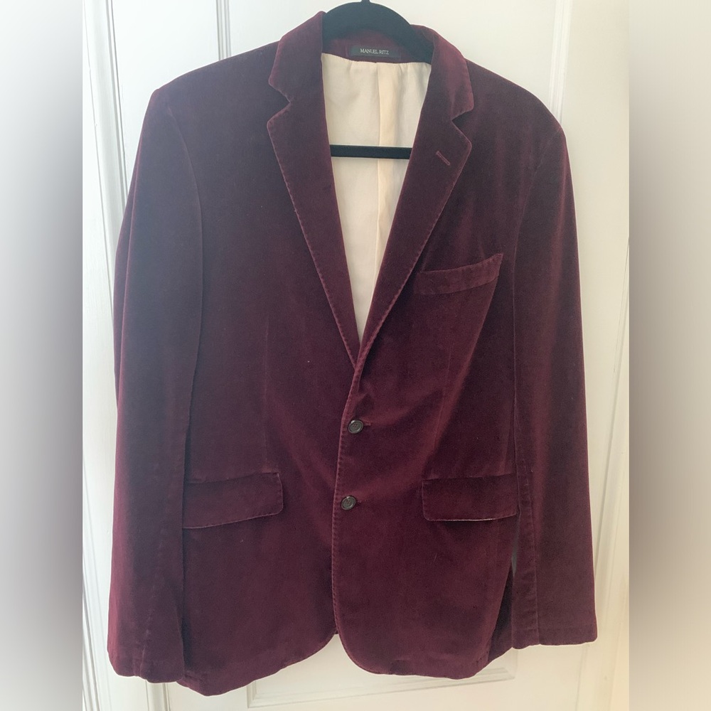Burgundy Blazer/Sport Coat by Manuel Ritz